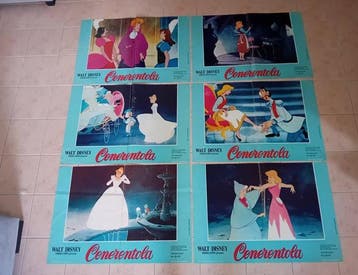 Walt Disney - CINDERELLA original x6 poster animation, Nieuw