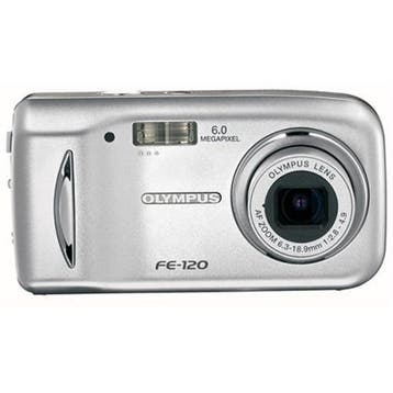 Olympus FE-120 Digitale Compact Camera - Zilver, Verzenden, Zo goed als nieuw