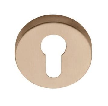 Cilinderplaatje BASICS LBY50D 10 mm PVD licht brons, Verzenden, Nieuw