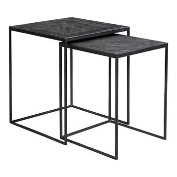 Salontafel Mangohout S Carlin Set Van 2, Verzenden, Nieuw, Industriële meubels, Overige vormen