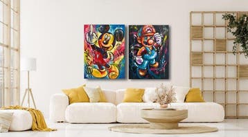 Gomez Cacho 80 x 120 cm - Mario & Mickey Mouse: La Rebelión