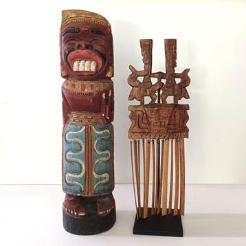 Batara Kala-standbeeld – Batak-kalender - Indonesië (Zonder