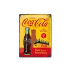 Coca Cola delicious refreshing reclamebord relief 40x30 cm, Verzamelen, Verzenden, Nieuw