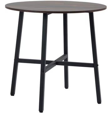 Nieuw Ronde Eettafel Vintage Look – Rustiek Bruin (80x76cm), Huis en Inrichting, Tafels | Sidetables, Verzenden, Nieuw, 25 tot 50 cm
