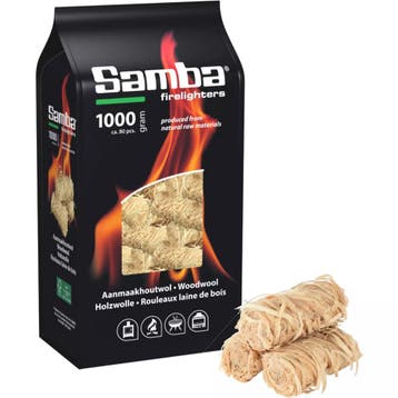 Samba aanmaakwokkels en aanmaakkrullen 6 kilo (ca 480 stu..., Tuin en Terras, Ophalen of Verzenden, Nieuw