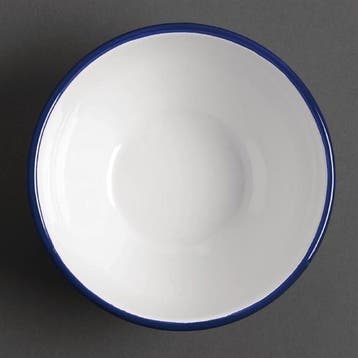 Emaille puddingschaaltje | RVS | 15,5cm | 6 stuks, Verzenden