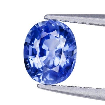 1 pcs Blauw Saffier - 1.12 ct - nternational Colored, Nieuw