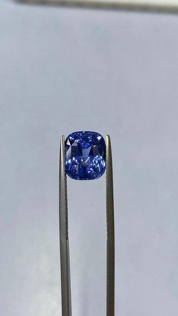 1 pcs Blauw Saffier - 5.51 ct - Gem research Swiss Lab (GRS), Nieuw