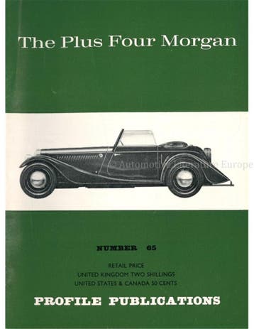 THE PLUS FOUR MORGAN (PROFILE PUBLICATIONS 65), Nieuw, Author