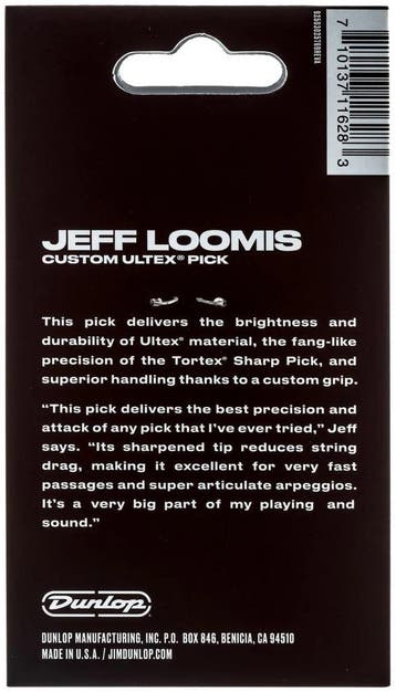 Jim Dunlop Jeff Loomis Ultex sharp plectrum 1.50 mm 6-pack, Ophalen of Verzenden, Nieuw, Elektrische gitaar