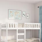vidaXL Kinderbed zonder matras massief grenenhout wit 90x190, Huis en Inrichting, 90 cm, Eenpersoons, Verzenden, Wit