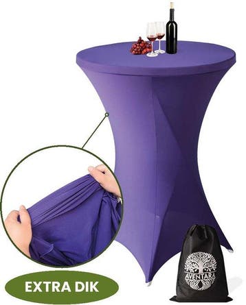 Statafelrok Paars x 1 – 80-85 x 110 cm – Luxe Extra Dikke S, Verzenden, Nieuw