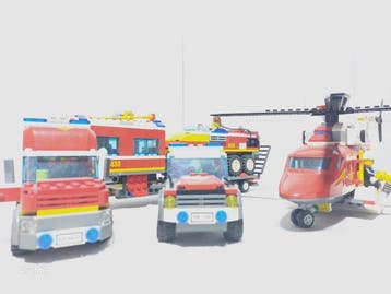 Lego Set - City - Bosbrandbestrijding set 7206 Set met, Nieuw