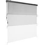 Zonnescherm Eloise met 2 wandhouders - 180 x 250 cm, lichtgr, Tuin en Terras, Zonneschermen, Verzenden, Nieuw