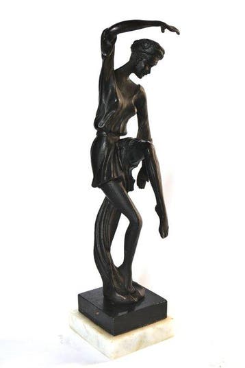 sculptuur, Dancer - 30 cm - Marmer, Brons, Antiek en Kunst
