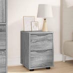 vidaXL Nachtkastje Grijs Sonoma 30,5 x 30 x 43 cm Bewerkt, Huis en Inrichting, Slaapkamer | Nachtkastjes, Minder dan 45 cm, Verzenden