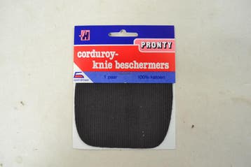 Corduroy Kniestukken opstrijkbaar Antraciet, Nieuw