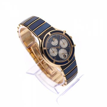 Eterna Airforce Galaxis Moonphase 850.4386.68; Vintage 18..., Overige merken, Polshorloge, Overige materialen, Ophalen of Verzenden