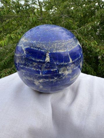 lapis lazuli Bol - Hoogte: 100 mm - Breedte: 100 mm- 1500 g