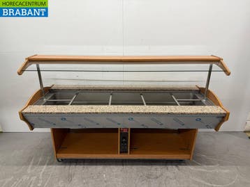 Combisteel Verrijdbare Warmhoudbuffer Bain Marie 6 x 1/1 GN, Ophalen of Verzenden, Nieuw zonder verpakking