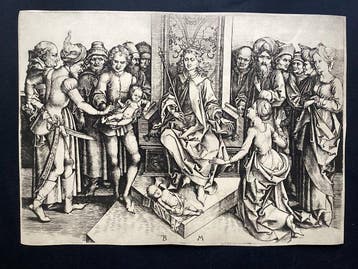 The Monogrammist B.M., after - The Judgement of Solomon