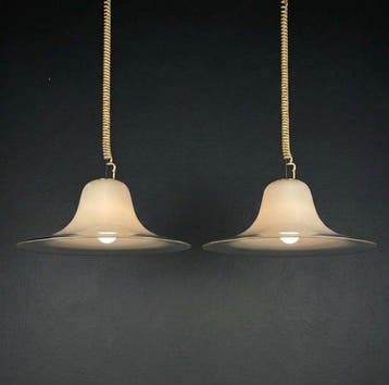 Leucos - Plafondlamp - Glas - Kroonluchter Leucos