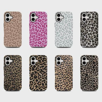 Luxe Leopard Print Hoesje voor iPhone - Dubbellaags Bescherm