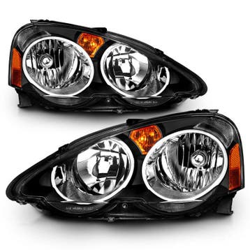 ANZO 2002-2004 Acura RSX Crystal Headlights Black, Ophalen of Verzenden, Nieuw