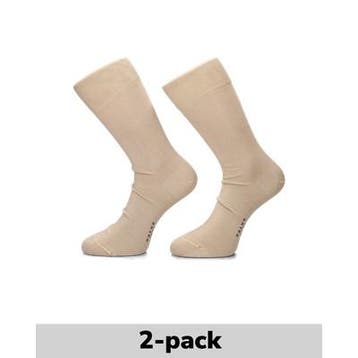 FALKE Swing 2-Pack sokken voor heren in het Beige, Verzenden, Nieuw, FALKE, Overige typen