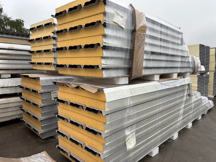 2e keus partij dakpanelen 100 mm antraciet., Doe-het-zelf en Verbouw, Platen en Panelen, Nieuw, 100 mm of meer, Overige materialen