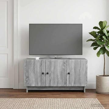vidaXL TV-kast 99 x 34,5 x 50 cm Grijs sonoma Bewerkt hout, Minder dan 50 cm, Verzenden, Nieuw, Minder dan 100 cm