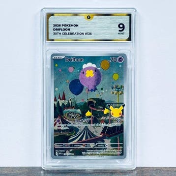 Pokémon Graded card - Drifloon 136 - 30th Anniversary –, Nieuw