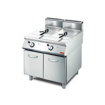 GastroM gas friteuse 13 + 13L 700 lijn, Ophalen of Verzenden