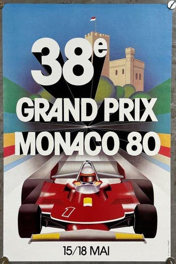 J. Grognet - Grand Prix d’Europe Monaco 1980 | A.I.P. Monaco