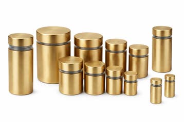 Metalen afstandhouder voor bordjes (12x20 mm, goud, inclusi, Doe-het-zelf en Verbouw, Ophalen of Verzenden, Nieuw