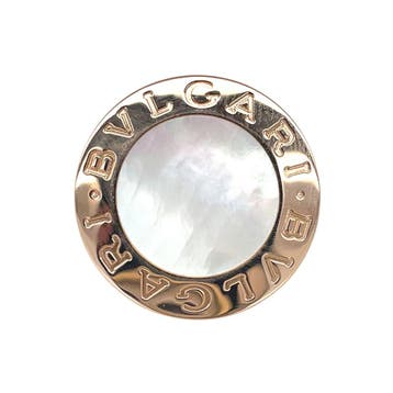 Rosegouden Bvlgari ring, Verzenden, Zo goed als nieuw, Goud, Met parel