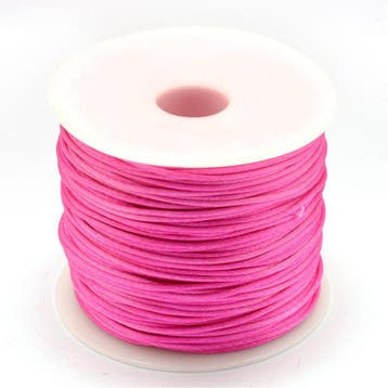 2 meter satijnkoord macramé koord van ca. 1,5 mm Camellia, Ophalen of Verzenden, Nieuw, Draad
