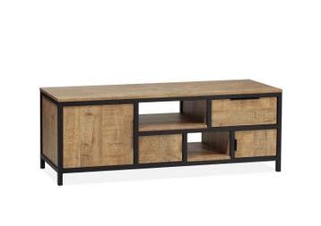 Bronkhorst TV meubel midden 3 dr/1la/2 open vakken - tv-m..., Nieuw, Overige materialen