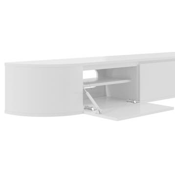 Aura Japandi Tv-meubel 280 x 35 x 33 cm - Wit, Ophalen of Verzenden, Nieuw