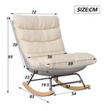 Luxe Cloud Fauteuil – Crème en Grijs design Japandi Stoel, Verzenden, Nieuw