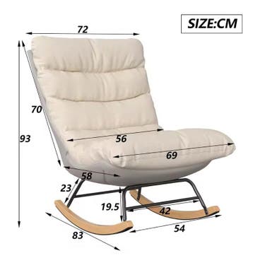 Luxe Cloud Fauteuil – Crème en Grijs design Japandi Stoel, Verzenden, Nieuw