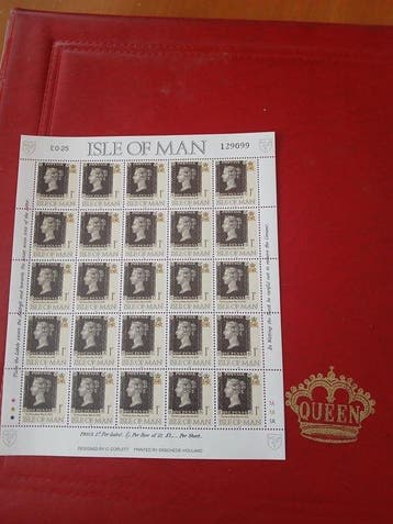Isle of Man 1975/81 - Isola di Man-collectie op paginas, Gestempeld