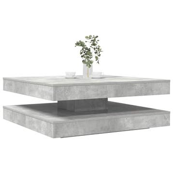 vidaXL Salontafel 360 graden draaibaar 90x90x34,5 cm, 50 tot 100 cm, Verzenden, Nieuw, 50 tot 100 cm