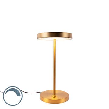 Moderne tafellamp brons incl. LED - Disco, Verzenden, Nieuw, Modern