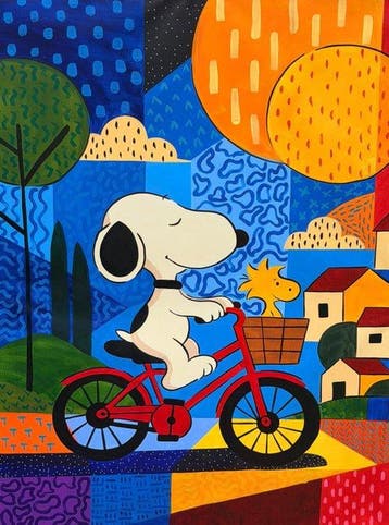 Adri Q - XL - Snoopy: Geometría en Movimiento