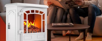 Elektrische Kachel Wit 2000W met Verwarming 56,5x24x39cm, Verzenden, Nieuw