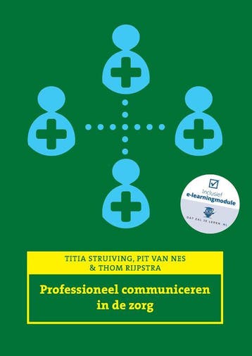 Professioneel communiceren in de zorg, Expert College editie, Verzenden, Zo goed als nieuw, Pit van Nes
