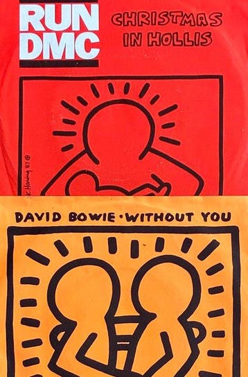Keith Haring (1958-1990) - Art Cover - David Bowie & Run DMC