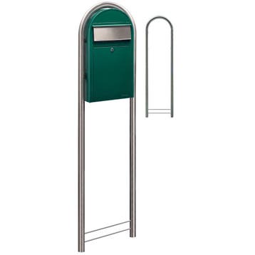 Bobi Grande S (slim) wandbrievenbus staal - donkergroen, Verzenden, Nieuw
