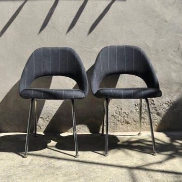 Knoll - Eero Saarinen - Stoel (2) - Metaal, Verchroomd